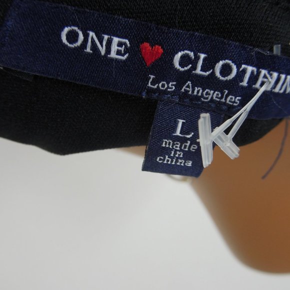 ONE CLOTHING Print Romper L Black/White Belted - Picture 9 of 10